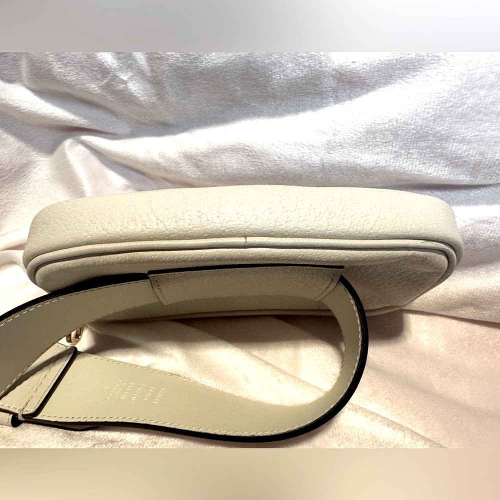 Gucci Crossbody Belt Bag Ophidia Calfskin Mystic White Pristine Luxury Rare COA - Picture 5 of 14